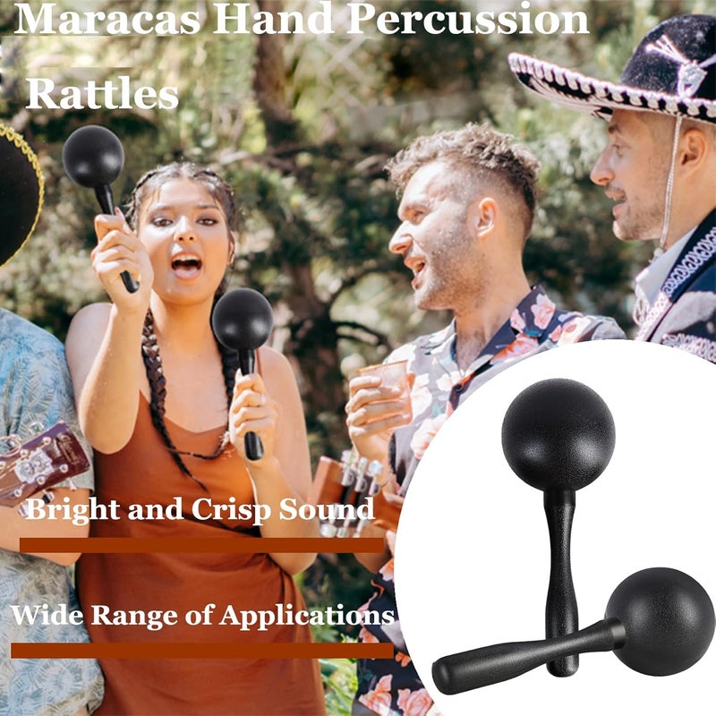 MOONBACK 8 Pcs Tambourines for Adults Metal Jingles Half Moon Tambourine, Foot Tambourine, Wood Rhythm Sticks，Egg Shakers, Sand Hammer, Hand Percussion Instrument Set for Party, KTV - Image 5